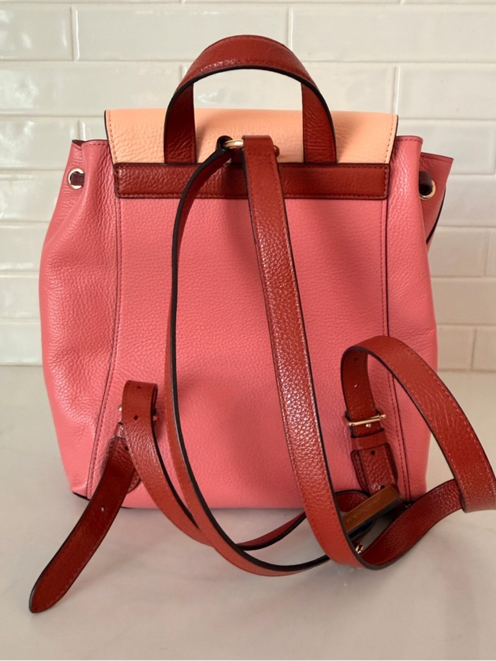 Coach Kleo Backpack in Colorblock Pebble Leather - Picture 2 of 12